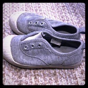 Silver cat and jack slip ons